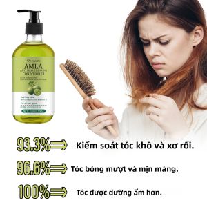 Dầu Xả Mặt Nạ Tóc Amla Hữu Cơ Kiểm Soát Dầu Dưỡng Ẩm Làm Mềm Phục Hồi Tóc Hư Tổn Xoăn Cứng Dành Cho Nữ 100g