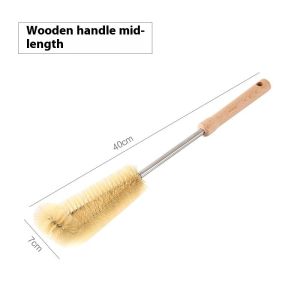 SeasTina ด้ามไม้แปรงล้างถ้วยแปรงล้างถ้วยแปรงล้างถ้วยแปรงล้างขวดถ้วยน้ำปลายไม่ตายครัวถ้วยสิ่งประดิษฐ์สำหรับทำความสะอาดขวด