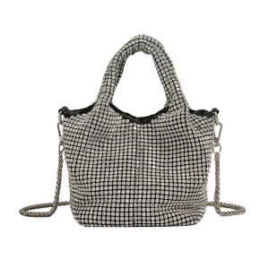 URCDN RDALVO | Elegant Crystal Decorated Versatile Bucket Bag