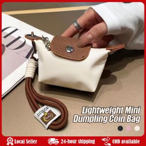 Portable Large Capacity Coin Purse Wrist Strap Keychain Travel Wallet Women Zipper Mini Cosmetic Bag Girls Bank Card Key Bag