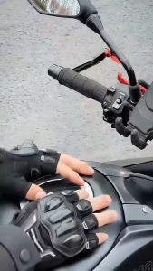 Half-Finger Motorcycle Gloves Riding Half-Finger Gloves Breathable Anti Slip Motorcycle Equipment