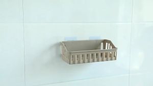 ตะกร้า 7 สี ชั้นวางเก็บของ พลาสติก ติดผนัง ชั้นวางของ ชั้นวางของในห้องน้ำ ชั้นวางของครัว