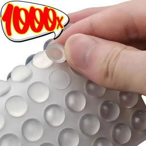 Dizoey 1000/100Pcs Wholesale Silicone Furniture Dots Self-Adhesive Clear Door Stop Rubber Damper Buffer Cabinet Bumpers Cushion Protective Pads