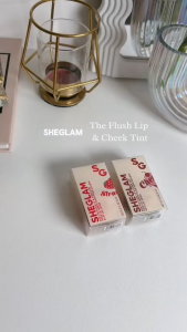 SHEGLAM For The Flush Lip & Cheek Tint Long Lasting Matte Lip Tints Easy to Use High Pigment Natural Lightweight Liquid Blush Moisturizing Lip Stain Liquid Lipstick Makeup Cosmetics