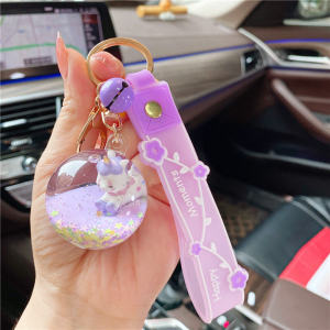 Colorful Unicorn Crystal Ball Keychain: Creative Gift for Girls
