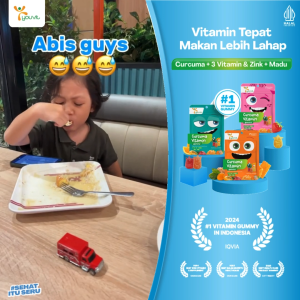 [FREE 2 PCS SAMPLE VITAMIN] Youvit Curcuma & Vitamin Anak 20 Sachet (2 Box) dengan Curcuma Zink dan Madu | Meningkatkan Nafsu Makan Anak