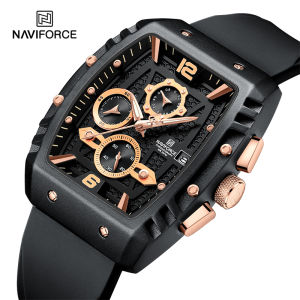 NAVIFORCE Brand New Design Mens Watches Silicone Band Military Quartz Wristwatches Fashion Waterproof Clock Relogio Masculino