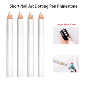 Nail Dotting Pencil White Wax Pen Bulk Pack 5/8/16/24/50pcs Rhinestone Crystal Bead Applicator for Nail Decoration