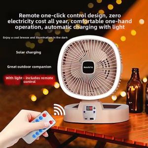 Solar Powered Large Wind Force Foldable Rechargeable Outdoor Indoor Fan