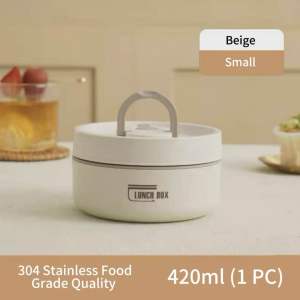 Insulated Lunch Box Stackable Leak-proof 304 Stainless Steel Lunch Box Student Adult Lunch Box