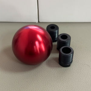 Car Gear Shift Aluminum Alloy Car Gearshift Handle Circle Car Gear Shift Knob Automatic Transmission Head Change With Adapter