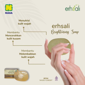 Erhsali Brightening Soap - Ebs - NASA - Sabun Transparan Nasa - Erhsali - Sabun Pencerah Wajah - Sabun Kefir - Menghaluskan Kulit Wajah - Membersihkan Kulit - Mengangkat Sel Sel Mati -ginal Nasa - Ken Herbal