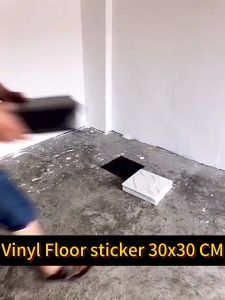 10pcs 30x30CM PVC Vinyl Flooring Floor Sticker Self Adhesive tiles home marble wood texture waterprooff