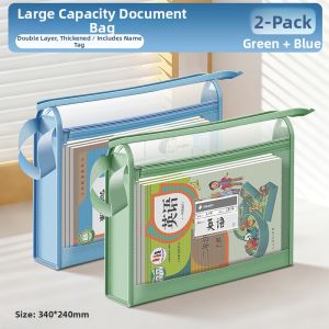 deli | Large Capacity A4 File Bag for School Organization