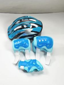 7Pcs/Set Kids Protective Gear Roller Skating Helmet with Knee Pads Elbow Pads Wrist Guards for Boys Girls Skateboard Scooter