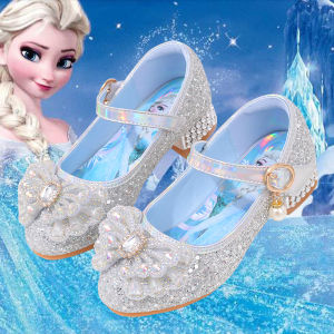 Aishal Themed Leather Shoes for Girls Sparkling Heels