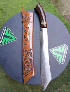 golok kebun baja per patimura pulltang ukir alat berkebun