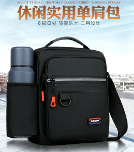 Túi Đeo Chéo Nam Dung Tích Lớn Túi Đựng Cốc Đựng Nước Bằng Nylon Chống Nước Chống Mài Mòn Túi Đeo Vai Đơn Túi Xách Đa Năng