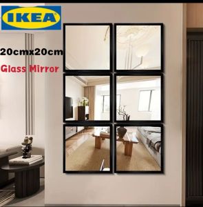 20cmx20cm IKEA Glass Mirror Bathroom Mirror Wall /IKEA Cermin glass