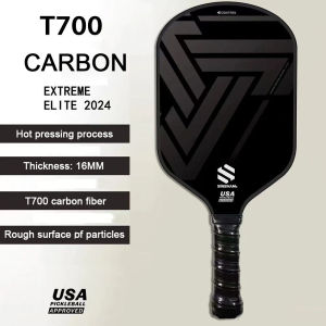 Usa Pickleball đã được phê duyệt T700 sợi carbon pickleball mái chèo sinsham16mm Frosted bề mặt pickleball vợt sợi nóng bức xúc tích hợp hình thành siêu nhẹ