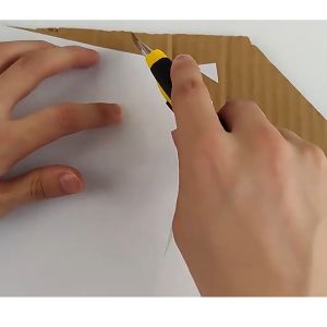 Dao rọc giấy đa năng 18mm loại dao trổ cố định lưỡi dao siêu sắclưỡi thép đen siêu sắc cắt giấy rọc băng keo bìa carton-HAUSE