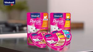 Vitakraft Poesie อาหารเปียกแมวแบบถาด อาหารแมว ขนาด 85 กรัม