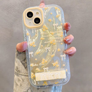 Saisi Butterfly Yellow Flower Support Transparent Silicone Phone Case for Meizu 21 Full Cover Soft Shell Anti-Fall Feather Pattern