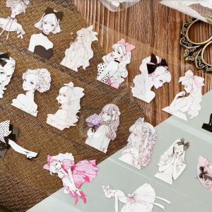 Fairy Lights Journal - READY STOCK/ art journaling/ scrapbook deco/ Girls with ribbons PET tape (from Japan)