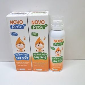 Novo Petie hỗ trợ giảm cảm giác khó chịu đau mỏi cơ nhức đầu giảm nhiệt nhanh - chai 100ml