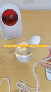 Alarm Rumah KERUI J008 Wireless Outdoor Indoor Alarm Sirene Sensor Banjir Waterproof