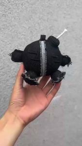 HOT Cute Shaped Denim Plush Toy Soft Stuffed Keychain Pendant with Clip for Bag Hanging & Small Gift