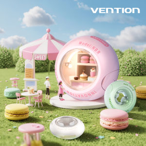 Vention Tiny T17 Original True Wireless Earbuds Bluetooth 5.3 Earphone Donut IPX4 Waterproof Touch Control in Ear TWS Mini Earphone Speaker