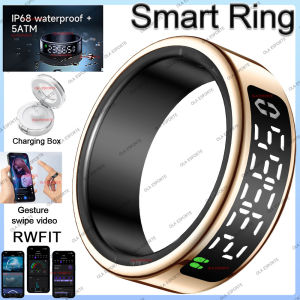Smart Ring Multi-sports Modes Pedometer Fitness Tracker Health Monitor IP68 Waterproof Military Grade LCD Screen Smart Ring 2025