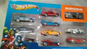0628-Orange Mainan Anak 10in1 Hotwheel Avengers Alloy Cars Mobil-Mobilan Die Cast Model Random