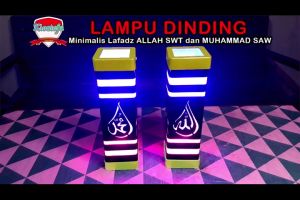 Sepasang lampu dinding OUTDOOR  lafadz ALLAH SWT & Muhammad SAW by KIOSTOFA