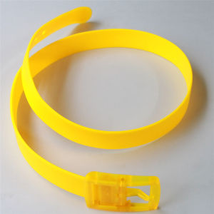 Iron-Free Anti-Metal Allergy Belt Men and Women Non-Metal Non-Magnetic Plastic Head Buckle Security Check Plastic Waistband Early Wood Groove