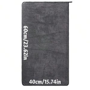 Khăn Lau Xe Ô Tô Cỡ Lớn Màu Xám Đậm Khăn Lau Xe Siêu Thấm Hút Hiệu Quả Cao 60x90cm Khăn Lau Đa Chức Năng