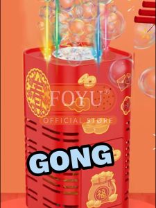 Mesin Gelembung Sabun Otomatis 240mL: Speaker LED & Mainan Anak