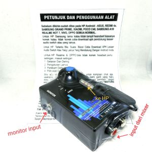 alat rekam dari mixer ke hp android suara jernih low noise v2