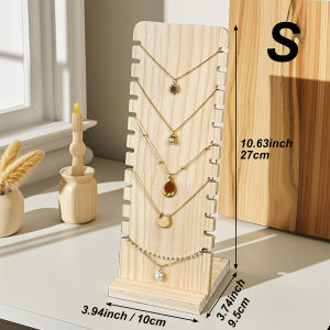 1pc Wooden necklace display rack independent jewelry storage rack bracelet and pendant holder jewelry rack