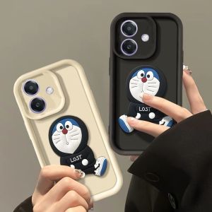 เคส Infinix Smart 10 Plus Infinix GT 30 Pro 5G เคสโทรศัพท์ดีไซน์ใหม่ตัวการ์ตูนน่ารักตุ๊กตา3D โดราเอมอนป้องกันเลนส์ซิลิโคนเคสนิ่มพร้อมสายคล้อง2025