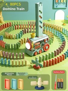 Yimi | Intellectual Automatic Domino Block Toys for 3-6 Years Old Children