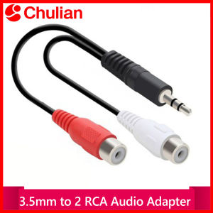 3.5mm Male to 2RCA Female 30cm AUX Cable RCA Jack Splitter Audio Y Cable for iPhone Computer Speaker Stereo 3.5 Cabl RCA
