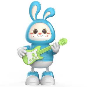 Đồ Chơi Thỏ Robot Nhảy Múa Có Đèn Nhạc Di Chuyển Vui Nhộn An Toàn Cho Bé Quà Tặng Bé Trai Bé Gái