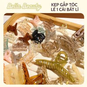 Kẹp gắp tóc trong suốt thời trang nữ phong cách Hàn Quốc