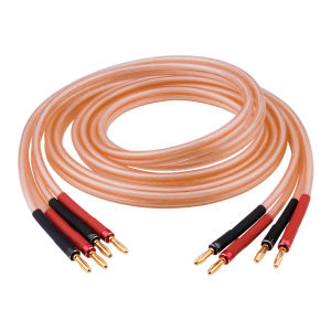 One Pair oxygen-free Copper OFC Audio HiFi Speaker Cable Banana Plug to Banana Plug Speaker Cable Center Audio Speaker Cable