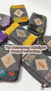 Uwaisgen Tas Selempang Viktoria Tas Slempang Wanita Goni Endek Etnik Bali Handmade