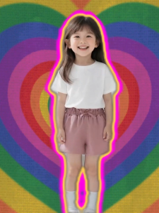 【พร้อมส่งจากกรุงเทพ】🚀 กางเกงขาสั้นเด็กผู้หญิง สีพาสเทล เอวยืด มีโบว์ อายุ 2-10 ปี