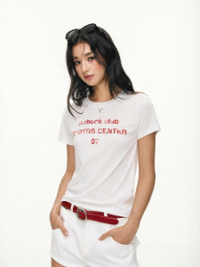 A chock | Digital Print Slim Fit Round Neck T-Shirt
