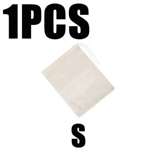 1/3pcs Reusable Cotton Food Filter Bag Drawstring Type Medicine Herbal Spice Strainer Soup Mesh Filter Kitchen Food Filter Bags